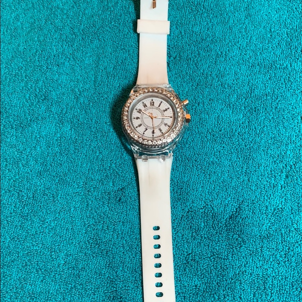 Ladies crystal LED watch